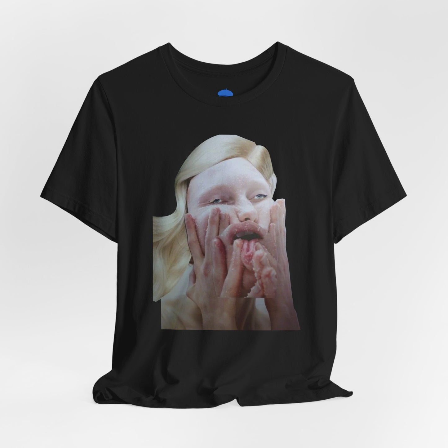 Made a Face Collage. T-Shirt. Black