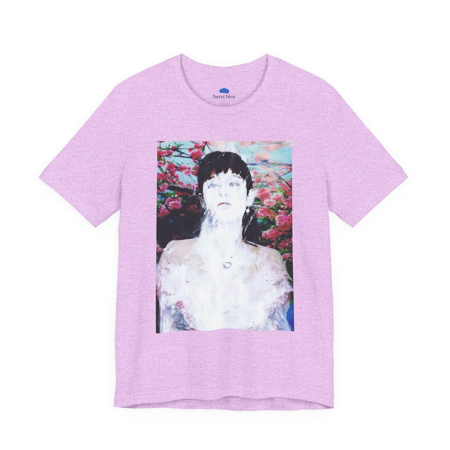 Karaoke paintover. T-Shirt. Lilac