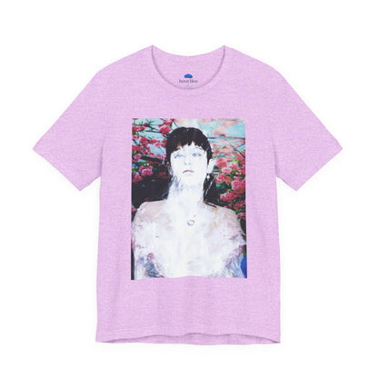 Karaoke paintover. T-Shirt. Lilac