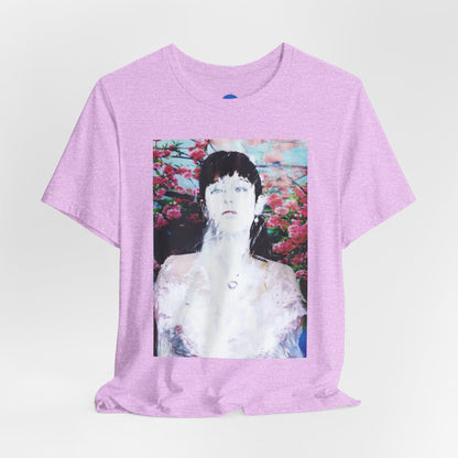 Karaoke paintover. T-Shirt. Lilac
