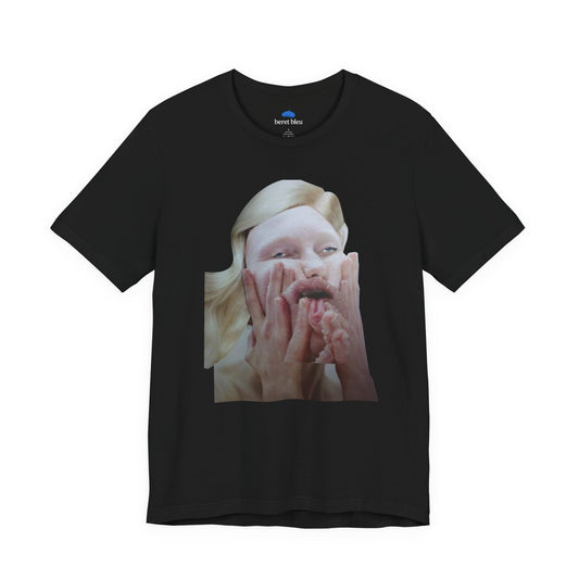 Made a Face Collage. T-Shirt. Black