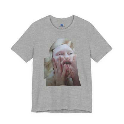 Made a Face Collage. T-Shirt. Grey