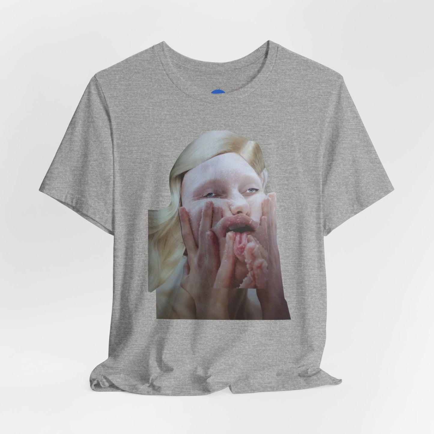 Made a Face Collage. T-Shirt. Grey