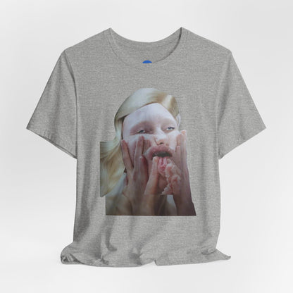 Made a Face Collage. T-Shirt. Grey